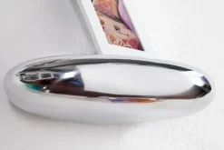 Riess-Ambiente Wandregale|Retro Möbel > Modernes Design Wandregal TEAR 40cm silber Aluminium