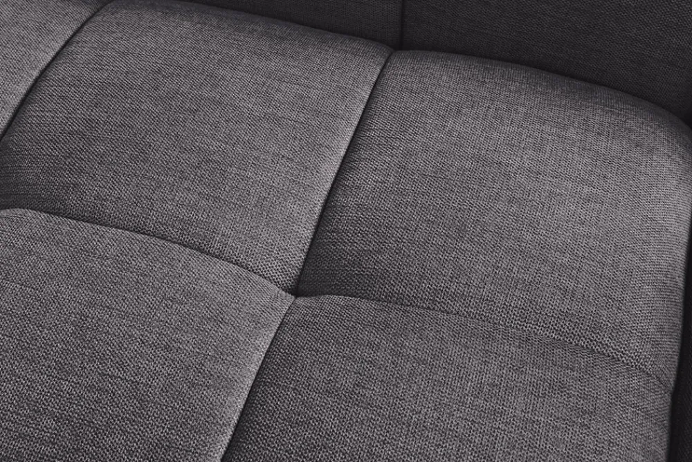 Riess-Ambiente Skandinavisch|Ecksofa > Modernes Ecksofa CITY 240cm grau Strukturstoff 3-Sitzer Couch inkl. Kissen