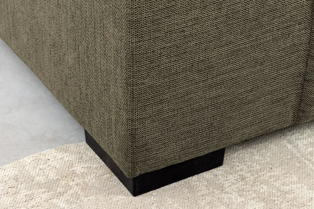 Riess-Ambiente Ecksofa > Modernes Ecksofa CITY 240cm grün Strukturstoff 3-Sitzer Couch inkl. Kissen
