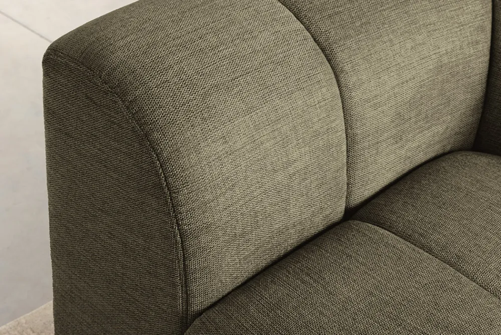 Riess-Ambiente Ecksofa > Modernes Ecksofa CITY 240cm grün Strukturstoff 3-Sitzer Couch inkl. Kissen