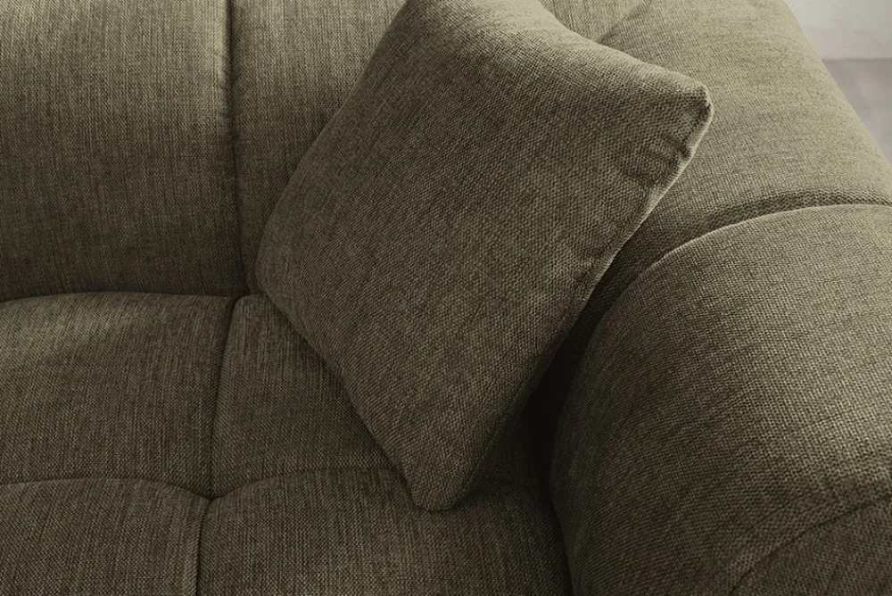 Riess-Ambiente Ecksofa > Modernes Ecksofa CITY 240cm grün Strukturstoff 3-Sitzer Couch inkl. Kissen
