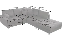 Riess-Ambiente Skandinavisch|Xxl Sofa ><noscript><img width=