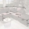 Riess-Ambiente Ecksofa > Modernes Ecksofa KENT 220cm braun Federkern Wohnlandschaft inkl. Hocker und Kissen