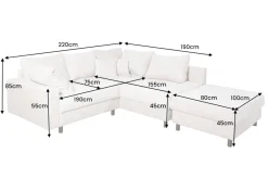 Riess-Ambiente Skandinavisch|Ecksofa ><noscript><img width=