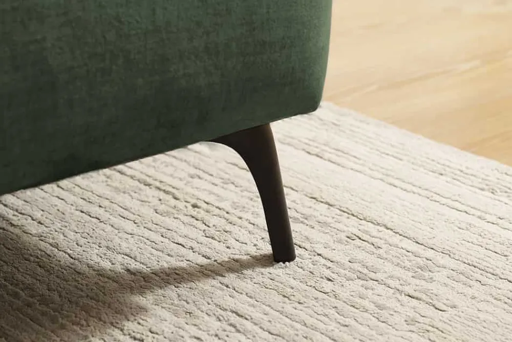 Riess-Ambiente Samt Möbel|Xxl Sofa > Modernes Ecksofa MARRAKESCH 265cm grün Samt 3-Sitzer inkl. Kissen Ottomane rechts