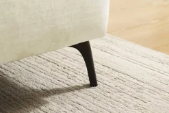 Riess-Ambiente Samt Möbel|Xxl Sofa > Modernes Ecksofa MARRAKESCH 265cm beige Samt 3-Sitzer inkl. Kissen Ottomane rechts