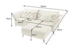 Riess-Ambiente Samt Möbel|Xxl Sofa ><noscript><img width=