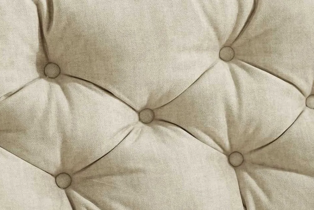 Riess-Ambiente Samt Möbel|Xxl Sofa > Modernes Ecksofa MARRAKESCH 265cm beige Samt 3-Sitzer inkl. Kissen Ottomane rechts