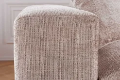 Riess-Ambiente Skandinavisch|Ecksofa > Modernes Ecksofa SIGNATUR 260cm beige Chenille Cremona beidseitig stellbar inkl. Kissen