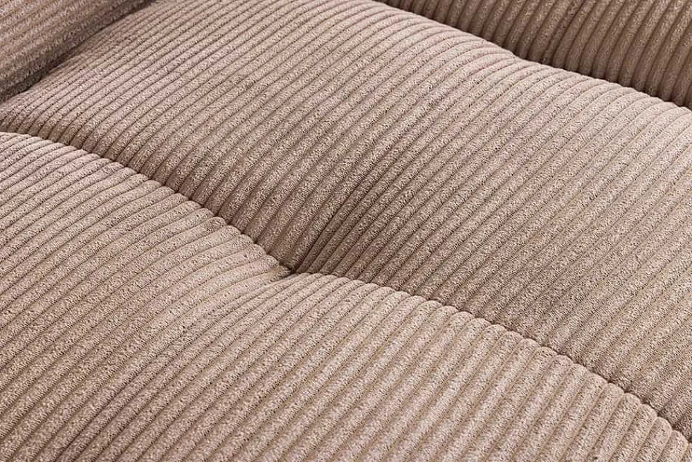 Riess-Ambiente Skandinavisch|Ecksofa > Modernes Ecksofa ZERO GRAVITY 240cm greige Cord 3-Sitzer Couch L-Form