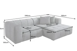 Riess-Ambiente Skandinavisch|Ecksofa ><noscript><img width=
