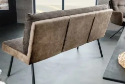 Riess-Ambiente Sitzbänke > Moderne Sitzbank BIG GEORGE 160cm taupe Flachgewebe Taschenfederkern schwarz