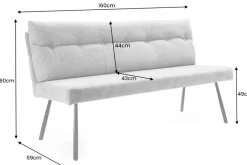 Riess-Ambiente Sitzbänke|Samt Möbel ><noscript><img width=