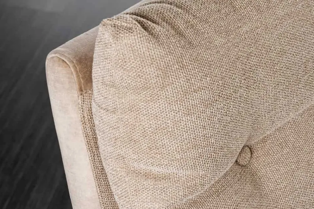 Riess-Ambiente Sitzbänke|Samt Möbel > Moderne Sitzbank BIG GEORGE 160cm champagner beige Samt Strukturstoff Taschenfederkern