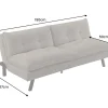 Riess-Ambiente 3-Sitzer Sofa > Modernes Schlafsofa COCOONING 190cm grün Cord 3-Sitzer Couch
