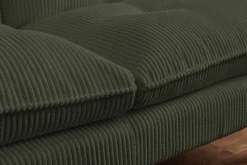 Riess-Ambiente 3-Sitzer Sofa > Modernes Schlafsofa COCOONING 190cm grün Cord 3-Sitzer Couch