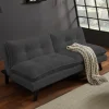 Riess-Ambiente 3-Sitzer Sofa > Modernes Schlafsofa COCOONING 190cm grau Cord 3-Sitzer Couch