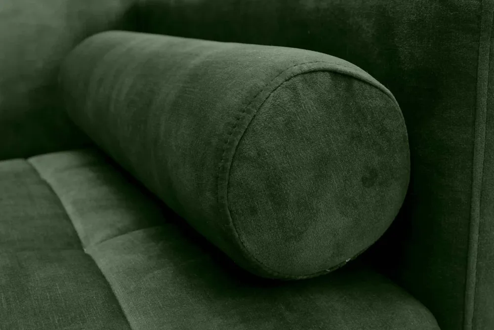 Riess-Ambiente Industrial Loft|Retro Möbel > Modernes Schlafsofa COUTURE 200cm grün Microvelours 3-Sitzer Couch mit Schlaffunktion