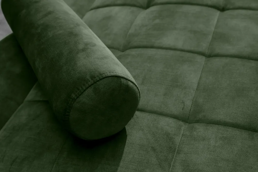 Riess-Ambiente Industrial Loft|Retro Möbel > Modernes Schlafsofa COUTURE 200cm grün Microvelours 3-Sitzer Couch mit Schlaffunktion