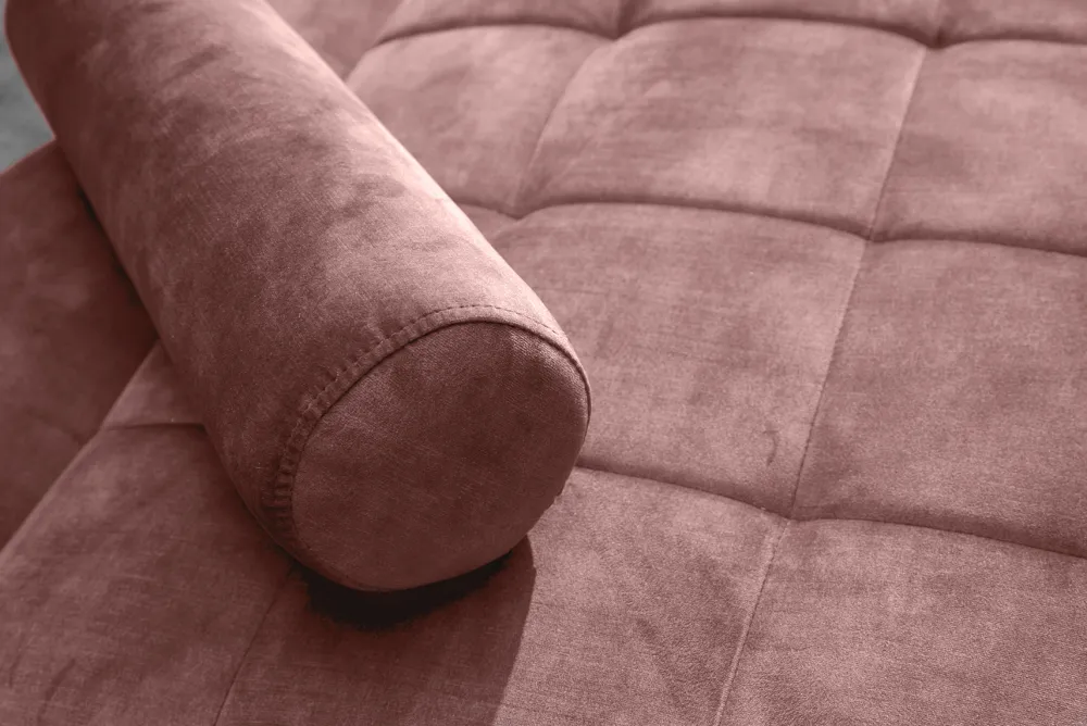 Riess-Ambiente Retro Möbel|3-Sitzer Sofa > Modernes Schlafsofa COUTURE 200cm altrosa Microvelours 3-Sitzer Couch mit Schlaffunktion
