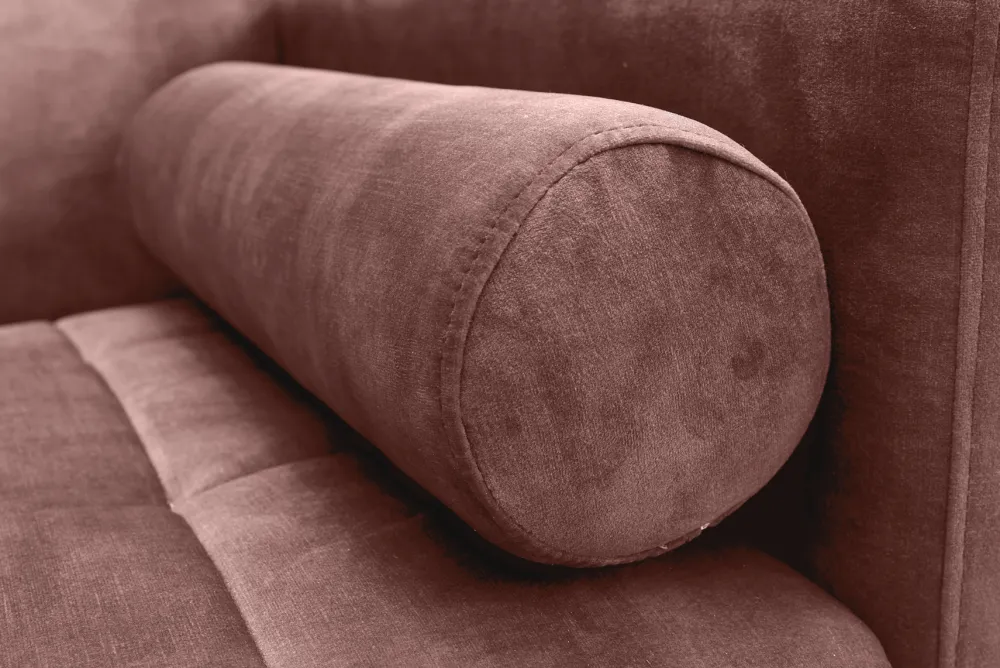 Riess-Ambiente Retro Möbel|3-Sitzer Sofa > Modernes Schlafsofa COUTURE 200cm altrosa Microvelours 3-Sitzer Couch mit Schlaffunktion