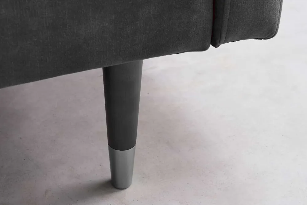 Riess-Ambiente Industrial Loft|Retro Möbel > Modernes Schlafsofa COUTURE 200cm grau Microvelours 3-Sitzer Couch mit Schlaffunktion