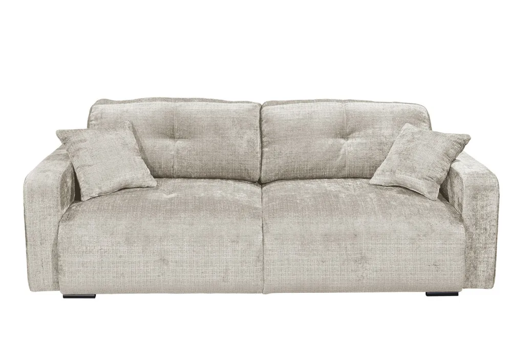 Riess-Ambiente Skandinavisch|3-Sitzer Sofa > Modernes Schlafsofa DIAMOND 235cm taupe Chenille Cremona mit Stauraum 3-Sitzer Couch
