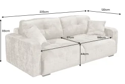 Riess-Ambiente Skandinavisch|3-Sitzer Sofa ><noscript><img width=