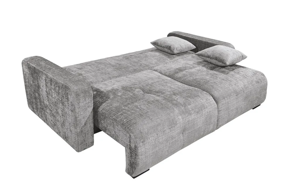 Riess-Ambiente Skandinavisch|3-Sitzer Sofa > Modernes Schlafsofa DIAMOND 235cm silbergrau Chenille Cremona mit Stauraum 3-Sitzer