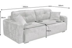 Riess-Ambiente Skandinavisch|3-Sitzer Sofa ><noscript><img width=