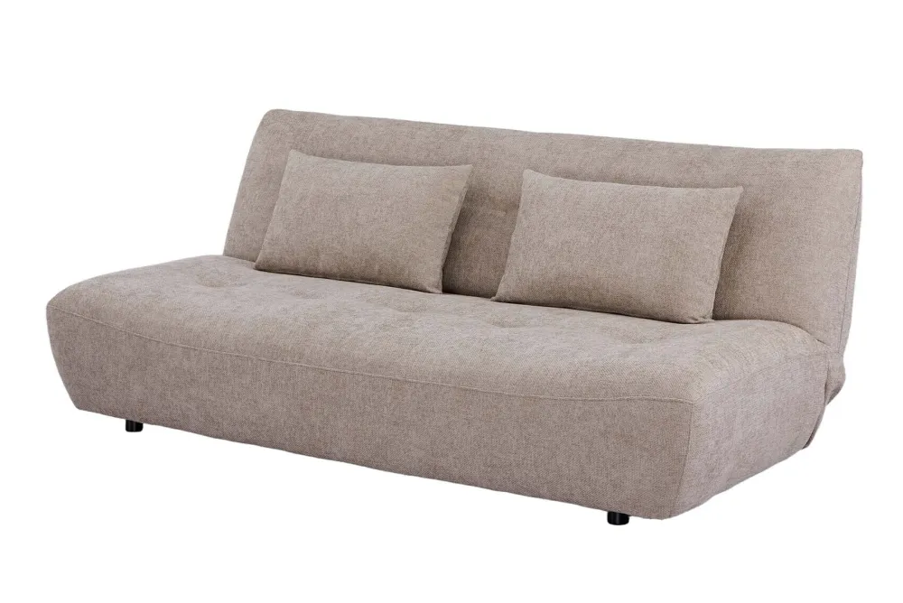 Riess-Ambiente Skandinavisch|3-Sitzer Sofa > Modernes Schlafsofa ELYPSE 200cm greige Chenille 3-Sitzer Couch inkl. Kissen