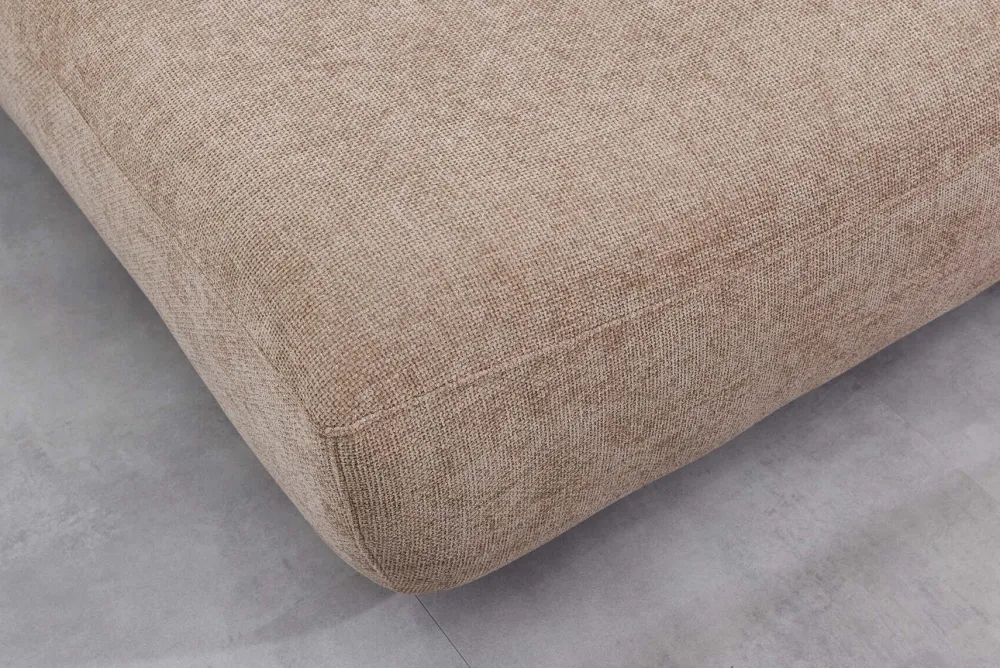 Riess-Ambiente Skandinavisch|3-Sitzer Sofa > Modernes Schlafsofa ELYPSE 200cm greige Chenille 3-Sitzer Couch inkl. Kissen
