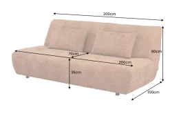 Riess-Ambiente Skandinavisch|3-Sitzer Sofa ><noscript><img width=