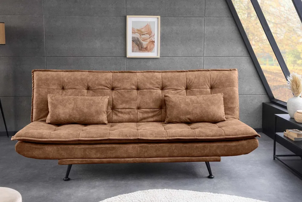 Riess-Ambiente 3-Sitzer Sofa > Modernes Schlafsofa JAZZ 190cm antik braun Microfaser 3-Sitzer Couch