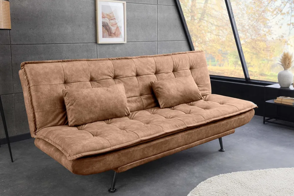 Riess-Ambiente 3-Sitzer Sofa > Modernes Schlafsofa JAZZ 190cm antik braun Microfaser 3-Sitzer Couch