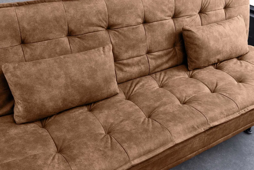 Riess-Ambiente 3-Sitzer Sofa > Modernes Schlafsofa JAZZ 190cm antik braun Microfaser 3-Sitzer Couch
