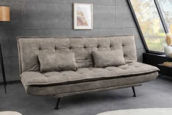 Riess-Ambiente Skandinavisch|3-Sitzer Sofa > Modernes Schlafsofa JAZZ 190cm antik taupe Microfaser 3-Sitzer Couch