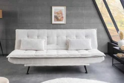 Riess-Ambiente 3-Sitzer Sofa > Modernes Schlafsofa JAZZ 190cm beige Cord 3-Sitzer Couch