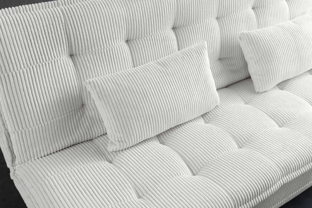 Riess-Ambiente 3-Sitzer Sofa > Modernes Schlafsofa JAZZ 190cm beige Cord 3-Sitzer Couch