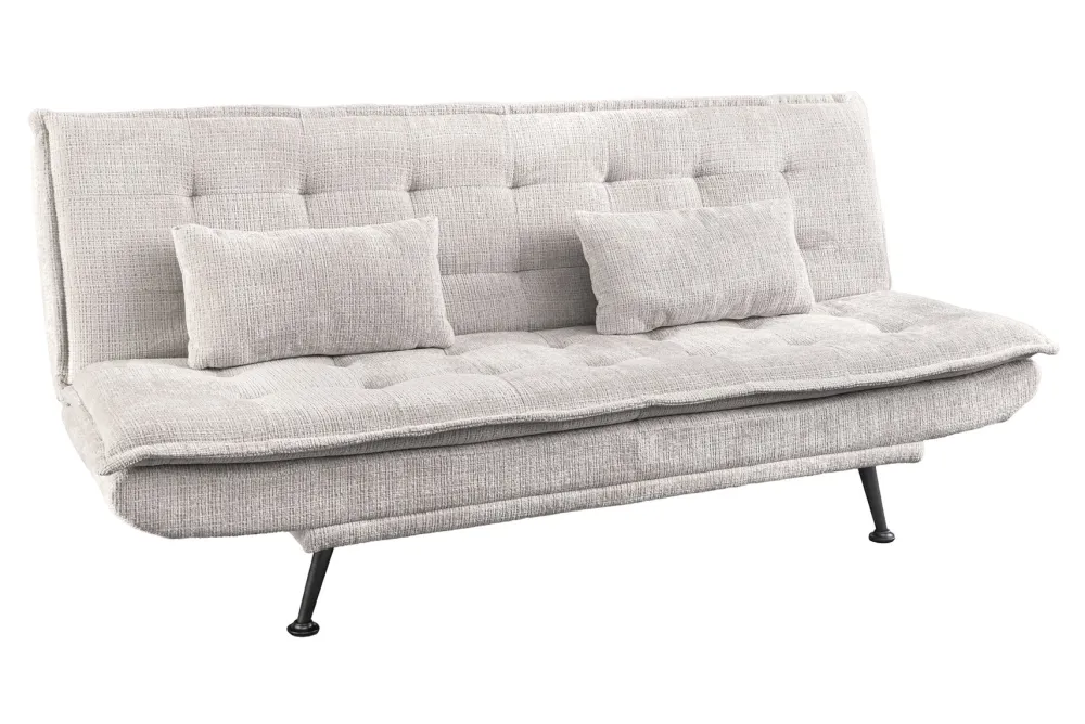 Riess-Ambiente Skandinavisch|3-Sitzer Sofa > Modernes Schlafsofa JAZZ 190cm champagner beige Chenille 3-Sitzer Couch