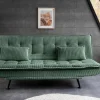Riess-Ambiente 3-Sitzer Sofa > Modernes Schlafsofa JAZZ 190cm grün Cord 3-Sitzer Couch
