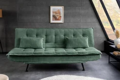 Riess-Ambiente 3-Sitzer Sofa > Modernes Schlafsofa JAZZ 190cm grün Cord 3-Sitzer Couch