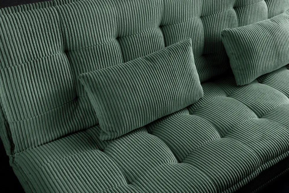 Riess-Ambiente 3-Sitzer Sofa > Modernes Schlafsofa JAZZ 190cm grün Cord 3-Sitzer Couch