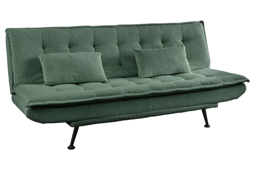 Riess-Ambiente 3-Sitzer Sofa > Modernes Schlafsofa JAZZ 190cm grün Cord 3-Sitzer Couch