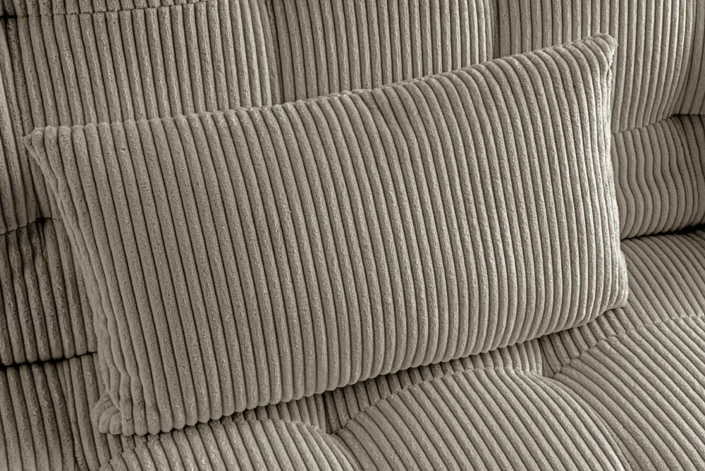 Riess-Ambiente 3-Sitzer Sofa > Modernes Schlafsofa JAZZ 190cm greige Cord 3-Sitzer Couch
