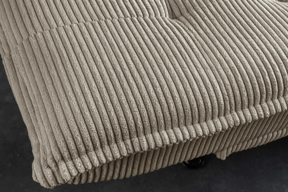 Riess-Ambiente 3-Sitzer Sofa > Modernes Schlafsofa JAZZ 190cm greige Cord 3-Sitzer Couch