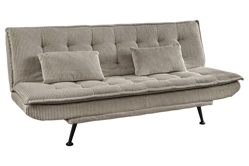 Riess-Ambiente 3-Sitzer Sofa > Modernes Schlafsofa JAZZ 190cm greige Cord 3-Sitzer Couch