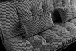 Riess-Ambiente 3-Sitzer Sofa > Modernes Schlafsofa JAZZ 190cm grau Cord 3-Sitzer Couch