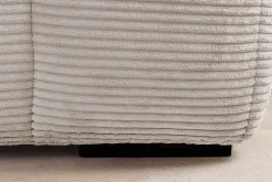Riess-Ambiente Skandinavisch|Ecksofa > Modernes Sofa ZERO GRAVITY 240cm beige Cord 3-Sitzer Couch