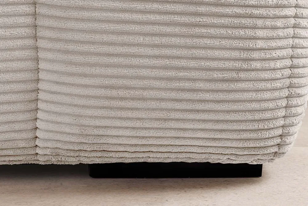 Riess-Ambiente Skandinavisch|Ecksofa > Modernes Sofa ZERO GRAVITY 240cm beige Cord 3-Sitzer Couch